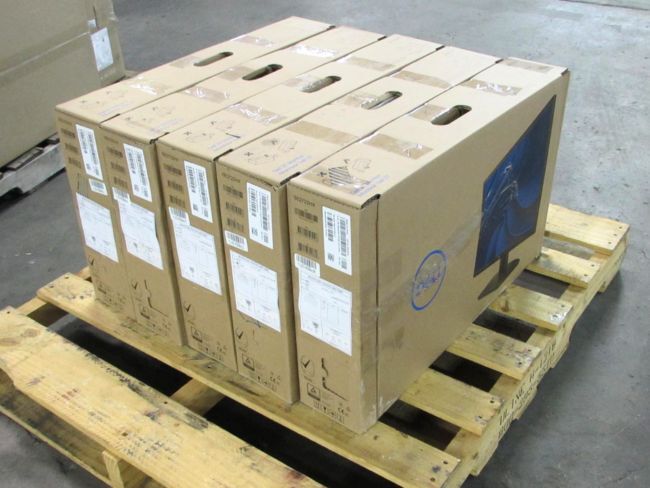 Palletized inventory ready for consolidated shipping